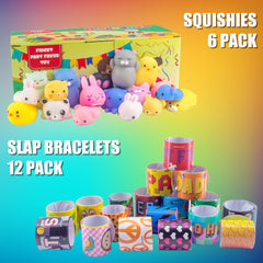 Party Favors Toy for Kids, Pinata Filler, Treasure Chest, Classroom Prizes, Treasure Box Prizes,Goodie Bag Fillers, Pinata Stuffers