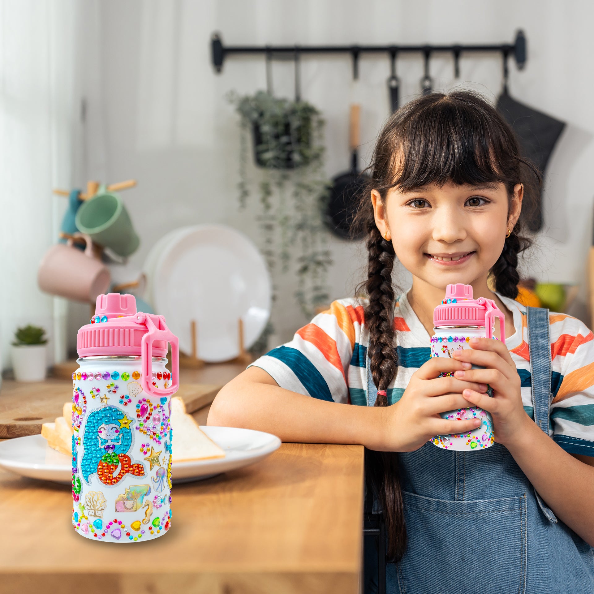 Kocici Decorate Your Own Water Bottle for Girls Age 4-6-8-12, Unicorn Gem  Diamond Painting Crafts Kits, Arts and Crafts Gifts Toys for Girls