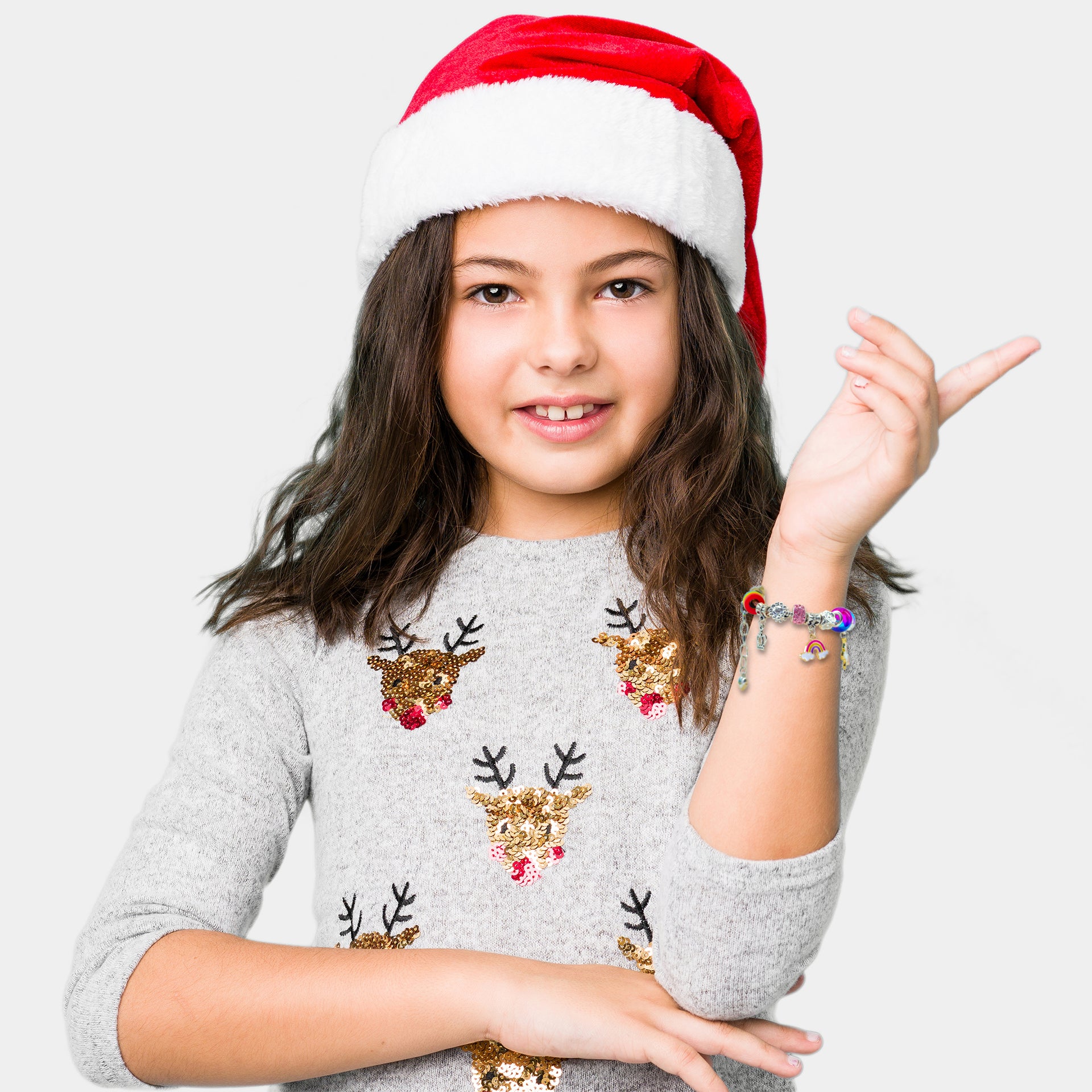 Charm Bracelet Making Kit for Girls, Unicorn/Mermaid Jewelry Making Beads, DIY Craft Gifts for Girls Age 4-8-12